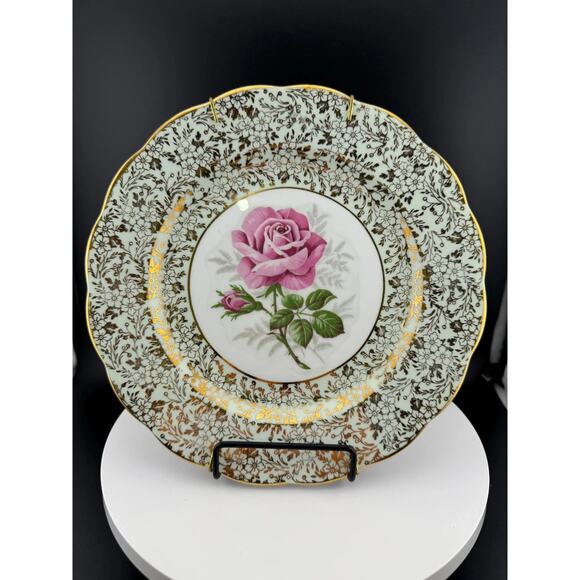 Vintage Royal Standard Bone China Decorative Rose Plate - Picture 1 of 9